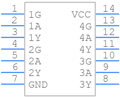 TC74VHC126F(F) - Toshiba - PCB symbol