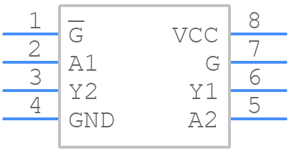 TC7W241FU - Toshiba - PCB symbol