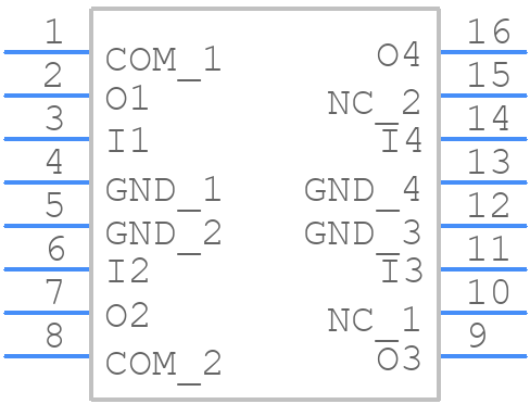TD62064BP-1G - Toshiba - PCB symbol