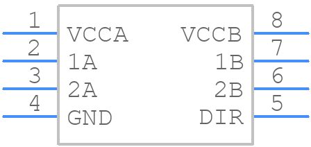 74AVCH2T45FK - Toshiba - PCB symbol