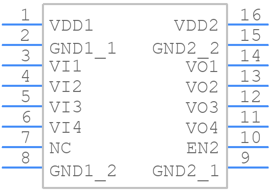 DCL540L01A - Toshiba - PCB symbol