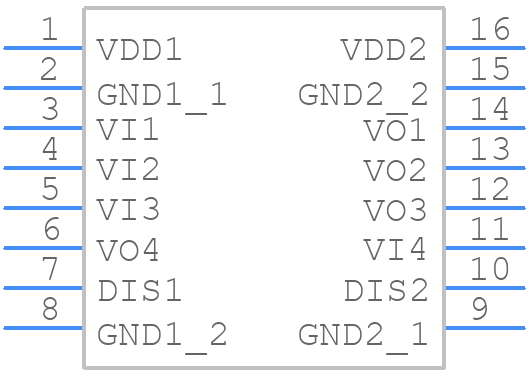 DCL541B01A - Toshiba - PCB symbol