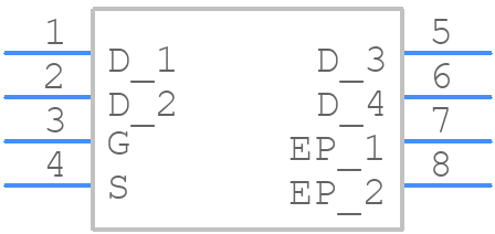 SSM6K389NU - Toshiba - PCB symbol