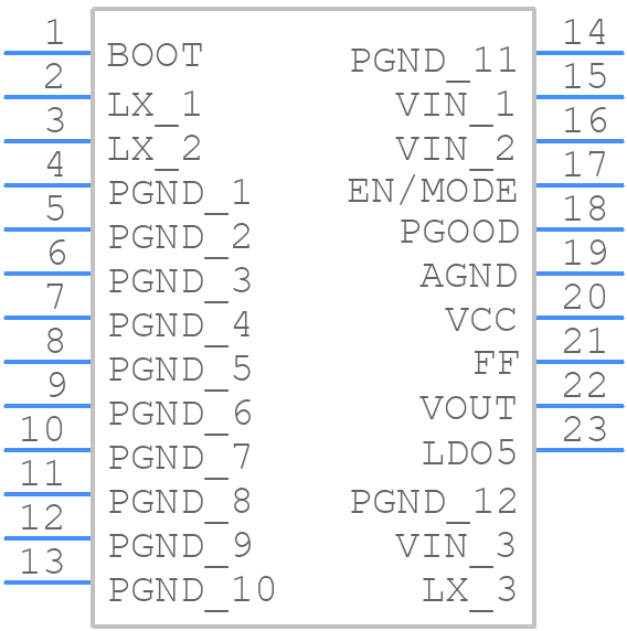 RT6338CGQUF - RICHTEK - PCB symbol