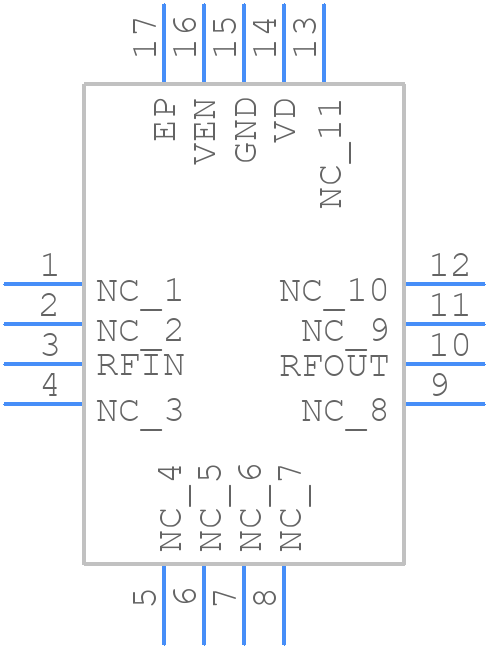 CMX90G301QF - CML Micro - PCB symbol