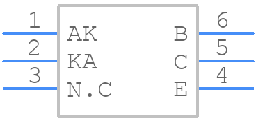 TLP630(GB,F) - Toshiba - PCB symbol