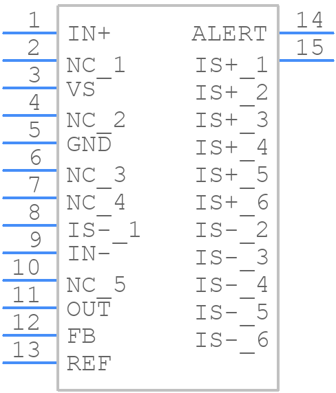 INA791AIDEKR - Texas Instruments - PCB symbol