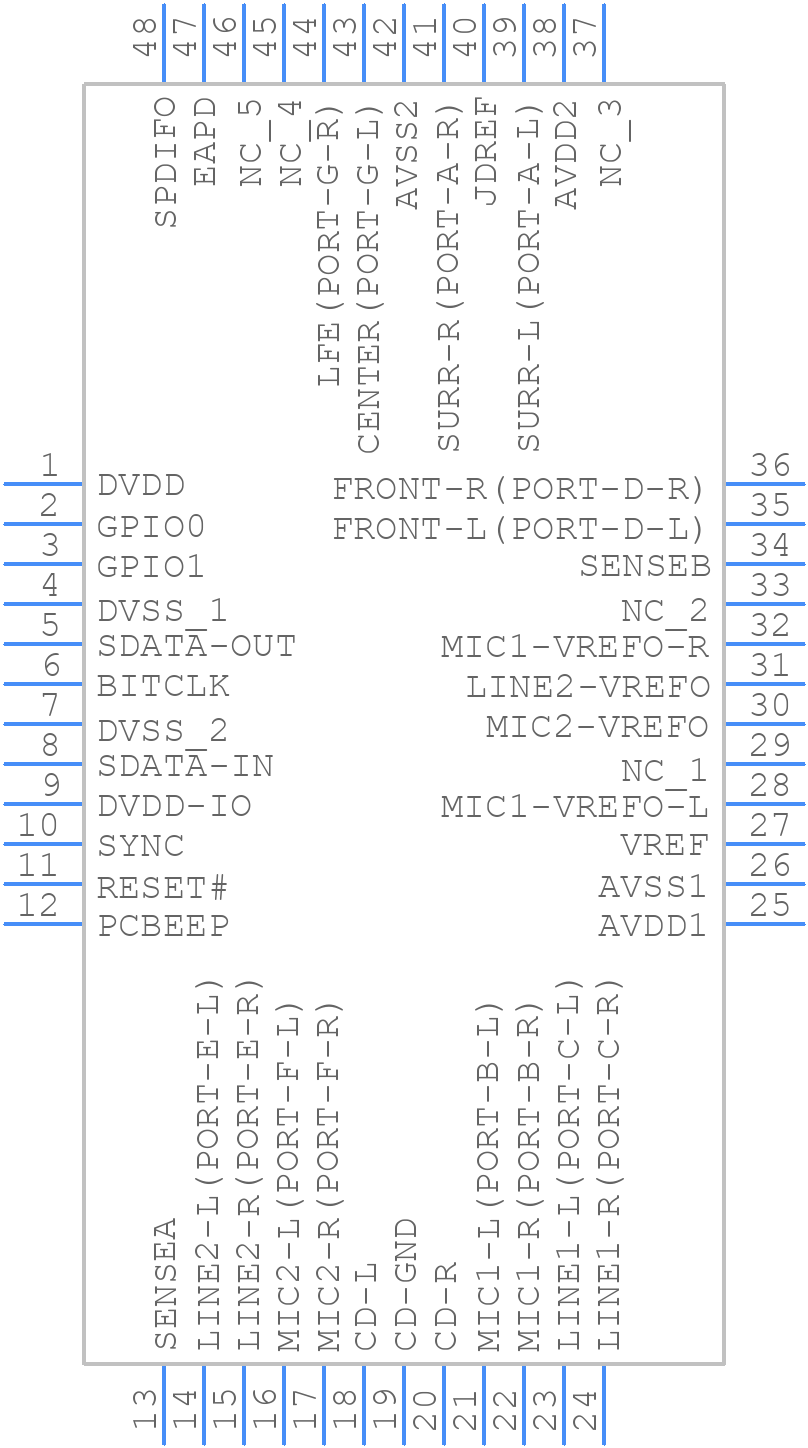 ALC662-GR - Realtek - PCB symbol