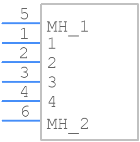 2EHDVM-04P - Dinkle - PCB symbol