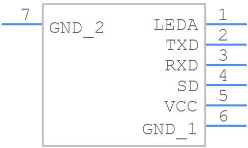 GP2W0004XP - Sharp Microelectronics - PCB symbol