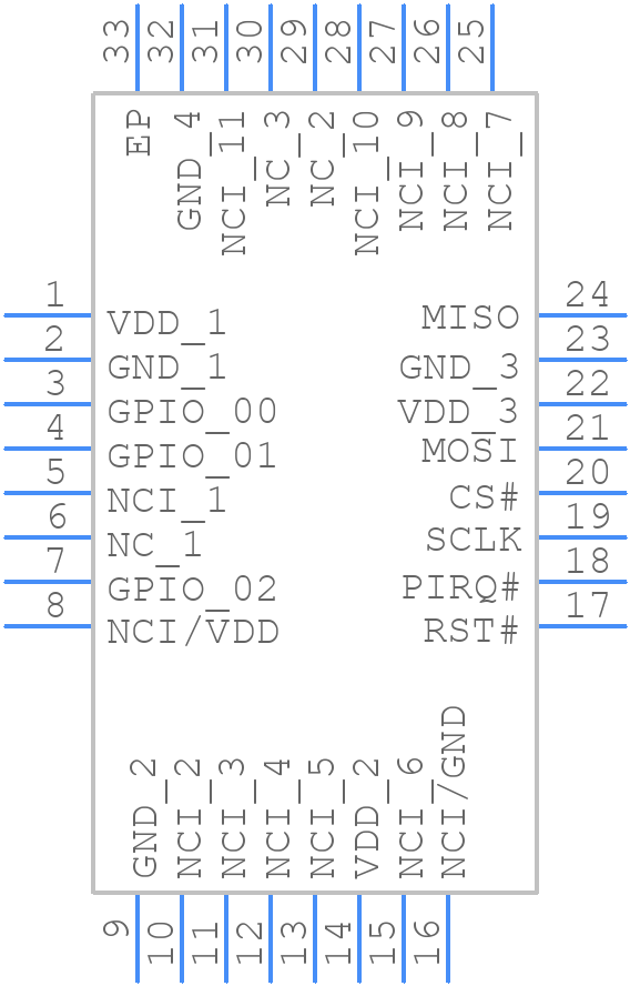 SLB9672XU20FW1624XTMA1 - Infineon - PCB symbol