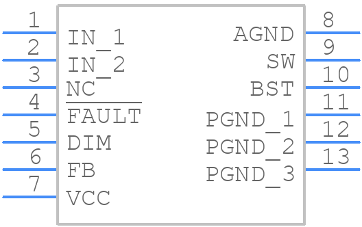 MP7235GQBE-Z - Monolithic Power Systems (MPS) - PCB symbol