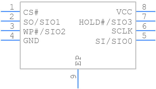 MX35LF2G24AD-Z4I-TR - Macronix - PCB symbol