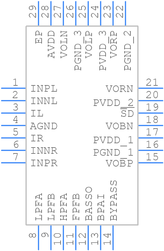 ns4358 - Shenzen ChipSource - PCB symbol