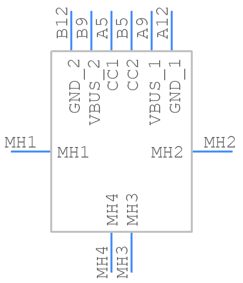 10168357-00211LF - Amphenol - PCB symbol