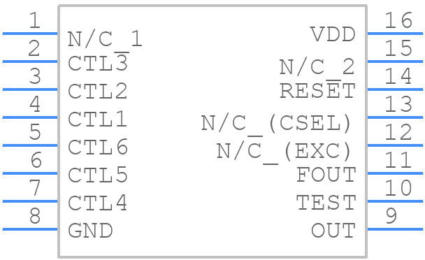 SP01000B - EUROQUARTZ - PCB symbol