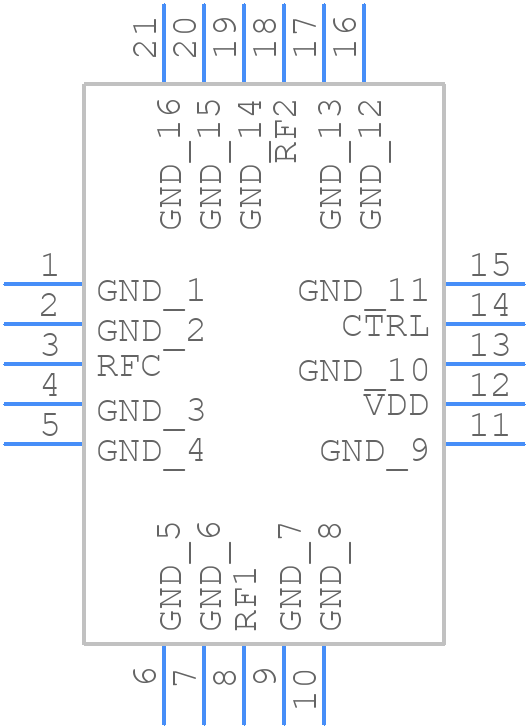 ADRF5300BCCZN - Analog Devices - PCB symbol