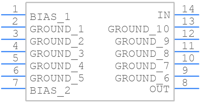 JSPHS-446+ - Mini-Circuits - PCB symbol