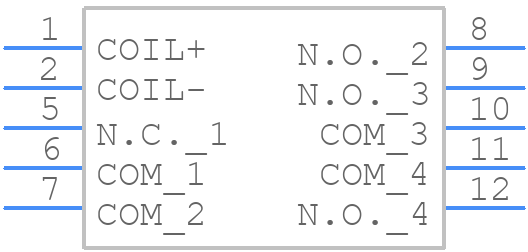 SF3-DC48V - Panasonic - PCB symbol