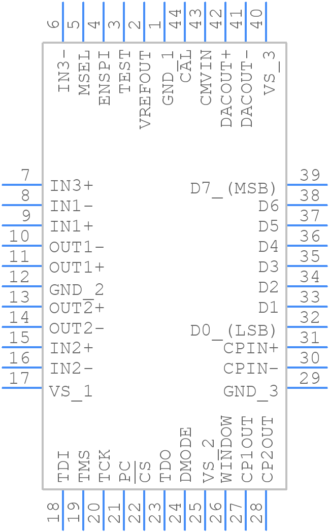 ISPPAC20-01JI - Lattice Semiconductor - PCB symbol