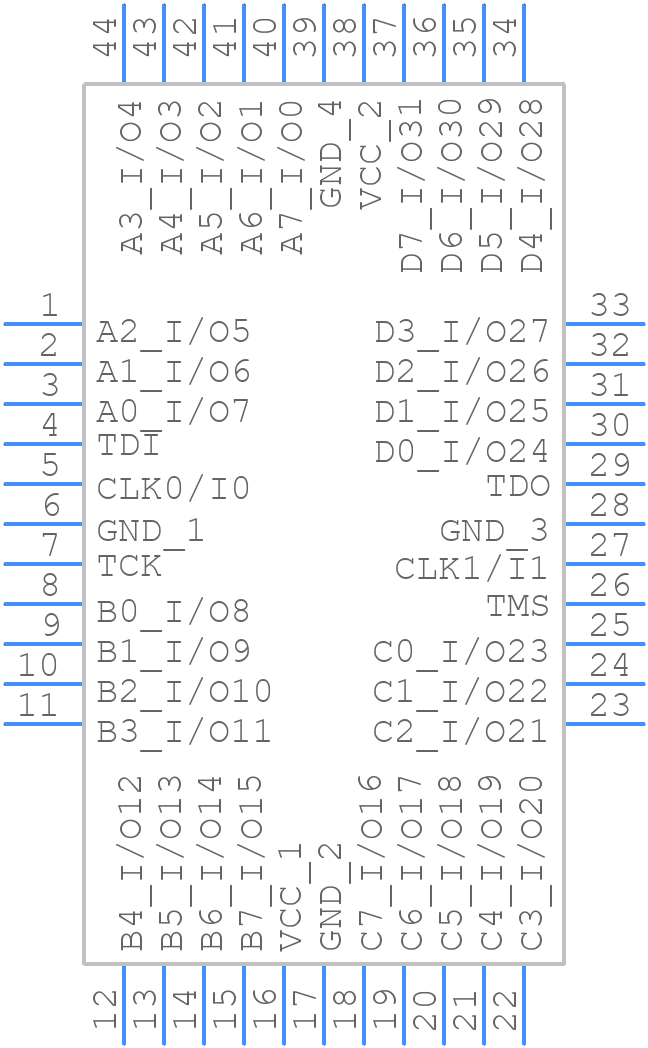 M4A3-64/32-10VC - Lattice Semiconductor - PCB symbol