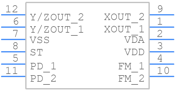 MXR7999VW - MEMSIC - PCB symbol