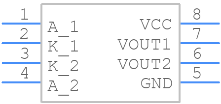 ICPL2631 - Isocom - PCB symbol