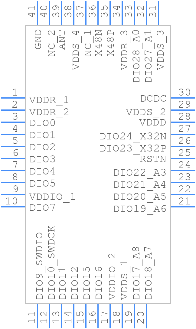 CC2745R74E0WRHARQ1 - Texas Instruments - PCB symbol