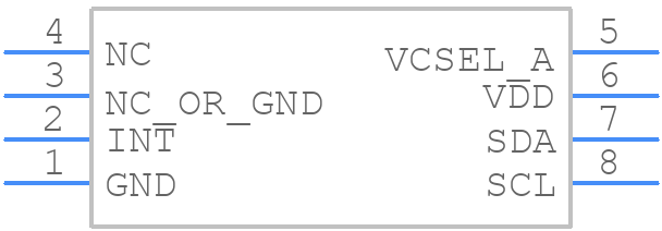 VCNL36826M - Vishay - PCB symbol