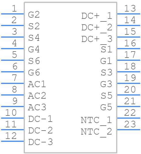 GCMX020A120B2T1P - SemiQ - PCB symbol