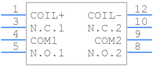 TX2-4.5V-1-Z - Panasonic - PCB symbol