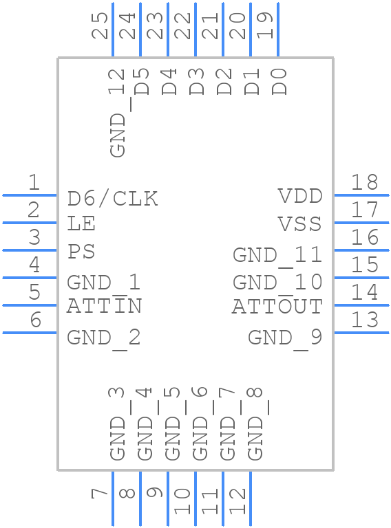 ADRF5703BCCZN - Analog Devices - PCB symbol