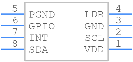 TCS3448 - ams OSRAM - PCB symbol