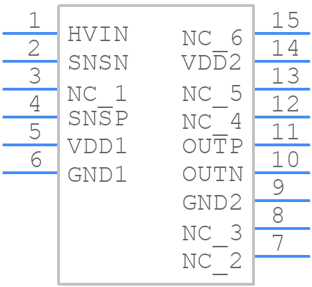 AMC0380D04DFXR - Texas Instruments - PCB symbol