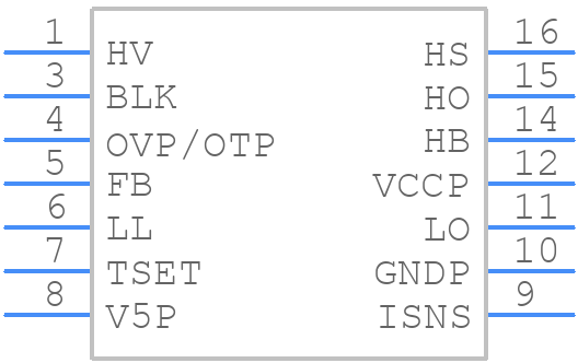 UCC256611DDBR - Texas Instruments - PCB symbol