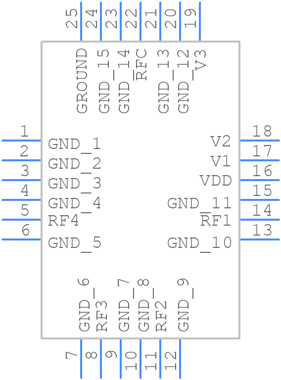 PE42446 - Peregrine Semiconductor - PCB symbol