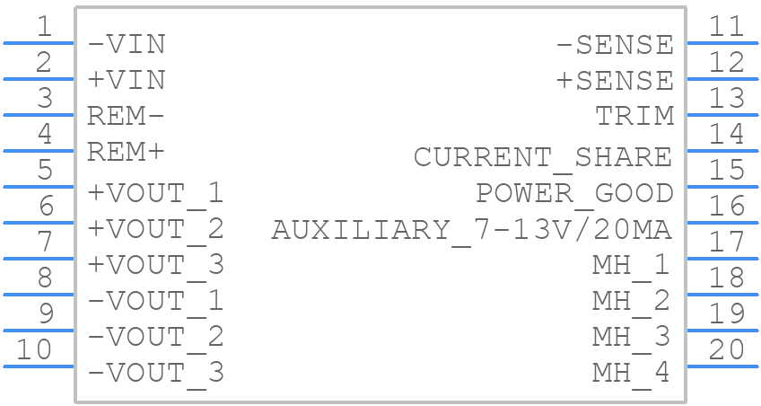 QHL600300S24 - XP POWER - PCB symbol