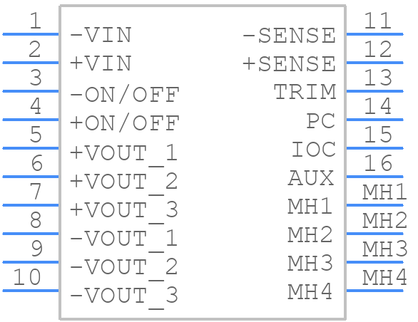 QSB60048S32 - XP POWER - PCB symbol