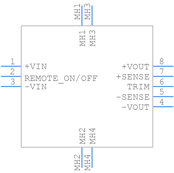 QSB7524S24 - XP POWER - PCB symbol