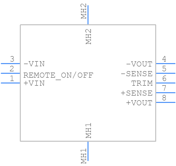 RDF5072WS24 - XP POWER - PCB symbol