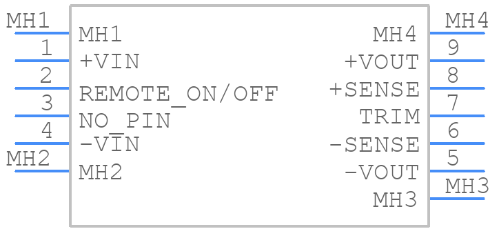 RDH30072WS12 - XP POWER - PCB symbol