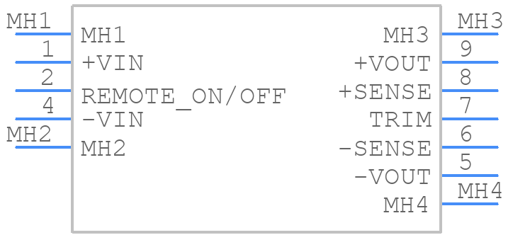 RDH30072WS24 - XP POWER - PCB symbol
