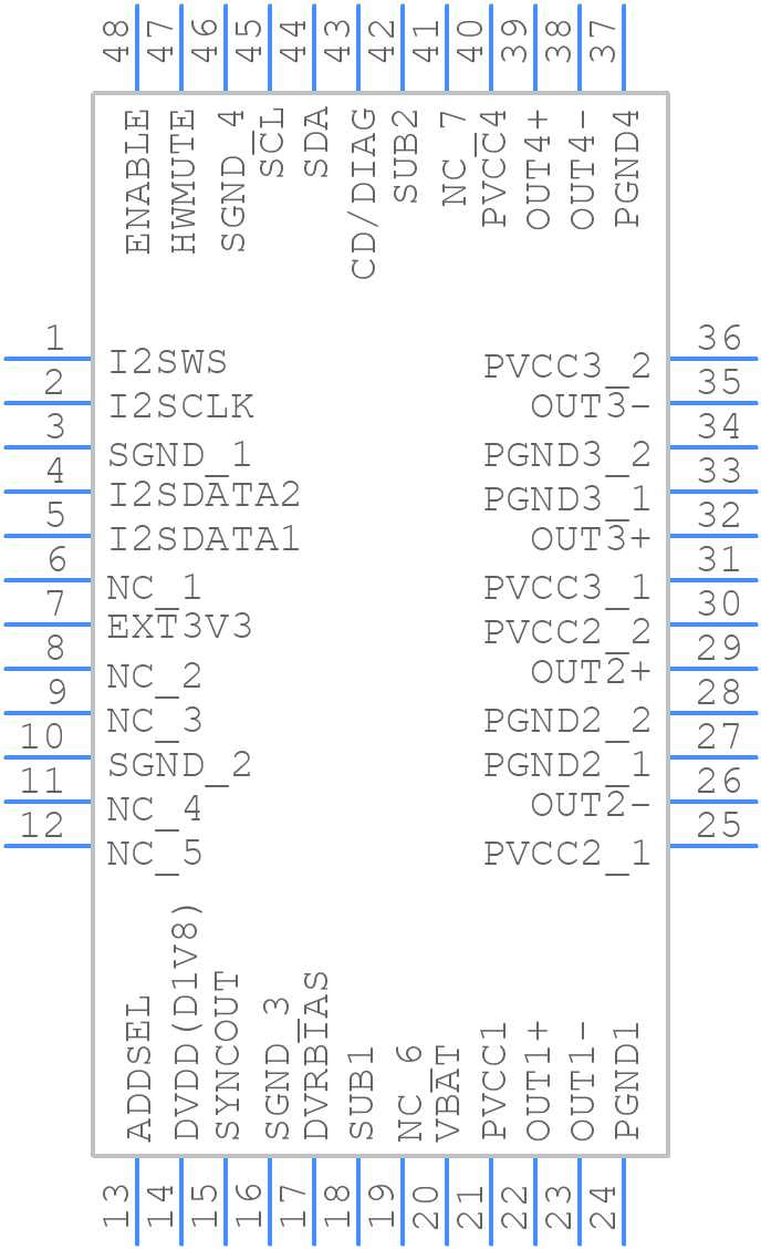 HFDA90P-F2Y - STMicroelectronics - PCB symbol