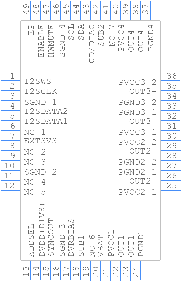 HFDA80P-F2T - STMicroelectronics - PCB symbol