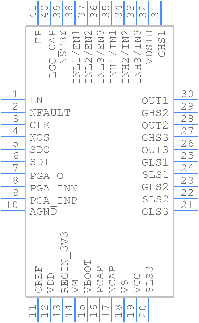 STDRIVE102P - STMicroelectronics - PCB symbol