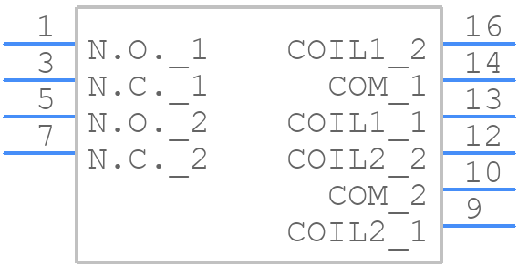 EU2-2U1SN-TC - NEXEM - PCB symbol