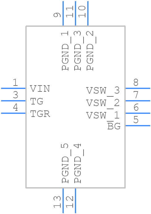 CSD87334Q3DT - Texas Instruments - PCB symbol