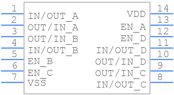 CD4066DN - HGSEMI - PCB symbol