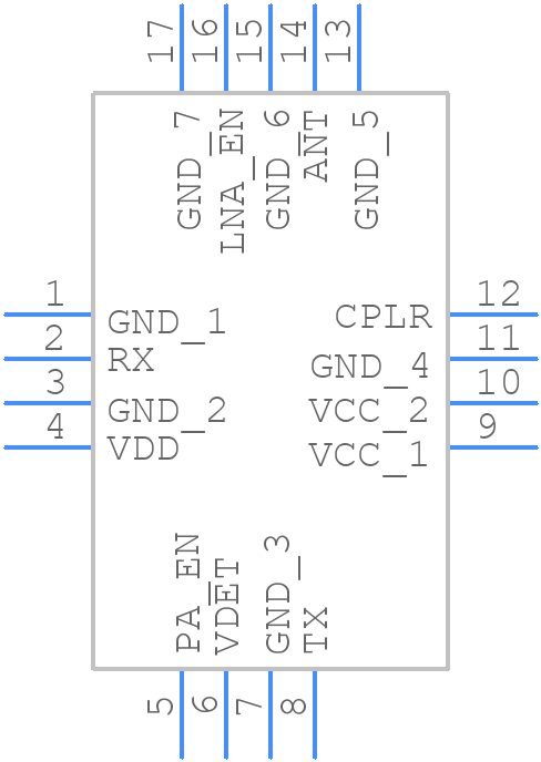 QPF4239TR13 - Qorvo - PCB symbol