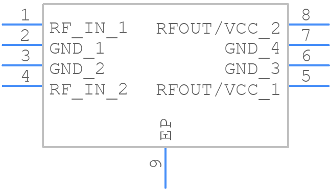 CGA3318Z - RF Micro - PCB symbol